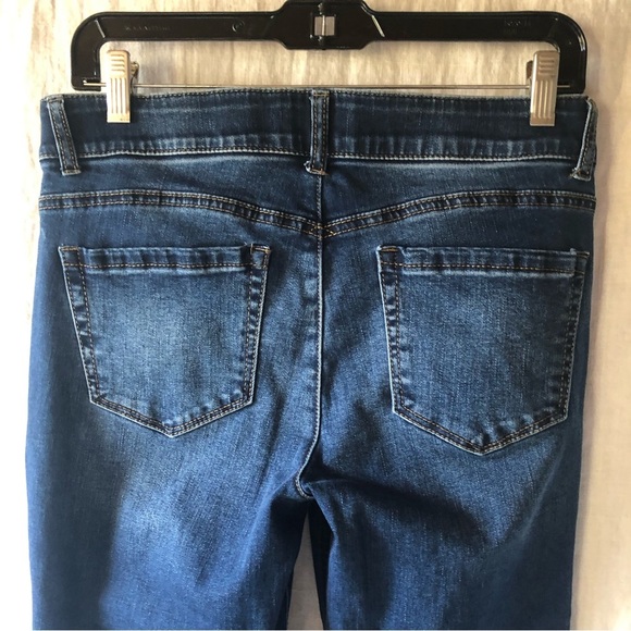 Democracy crop jean medium wash skinny extra stretch ab technology waist size 6 - Picture 4 of 8